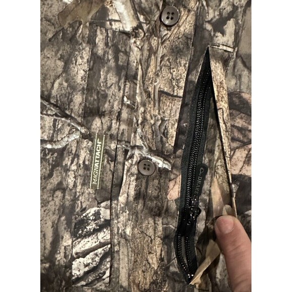 Drake Waterfowl Mossy Oak Camo Button Front Shirt Jacket Men Size 2XL - Picture 7 of 10